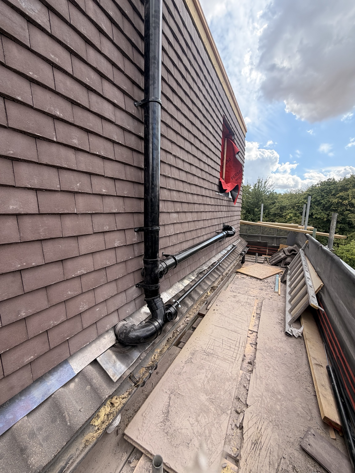 Loft soil & waste installation