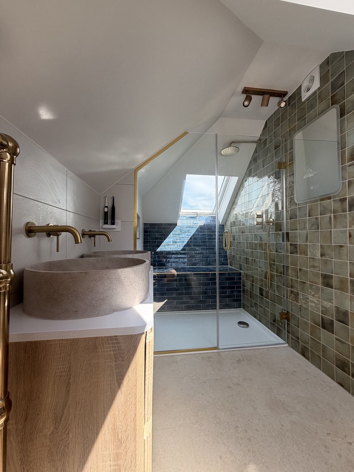 Domestic bathroom plumbing completed by Heattech Contractors