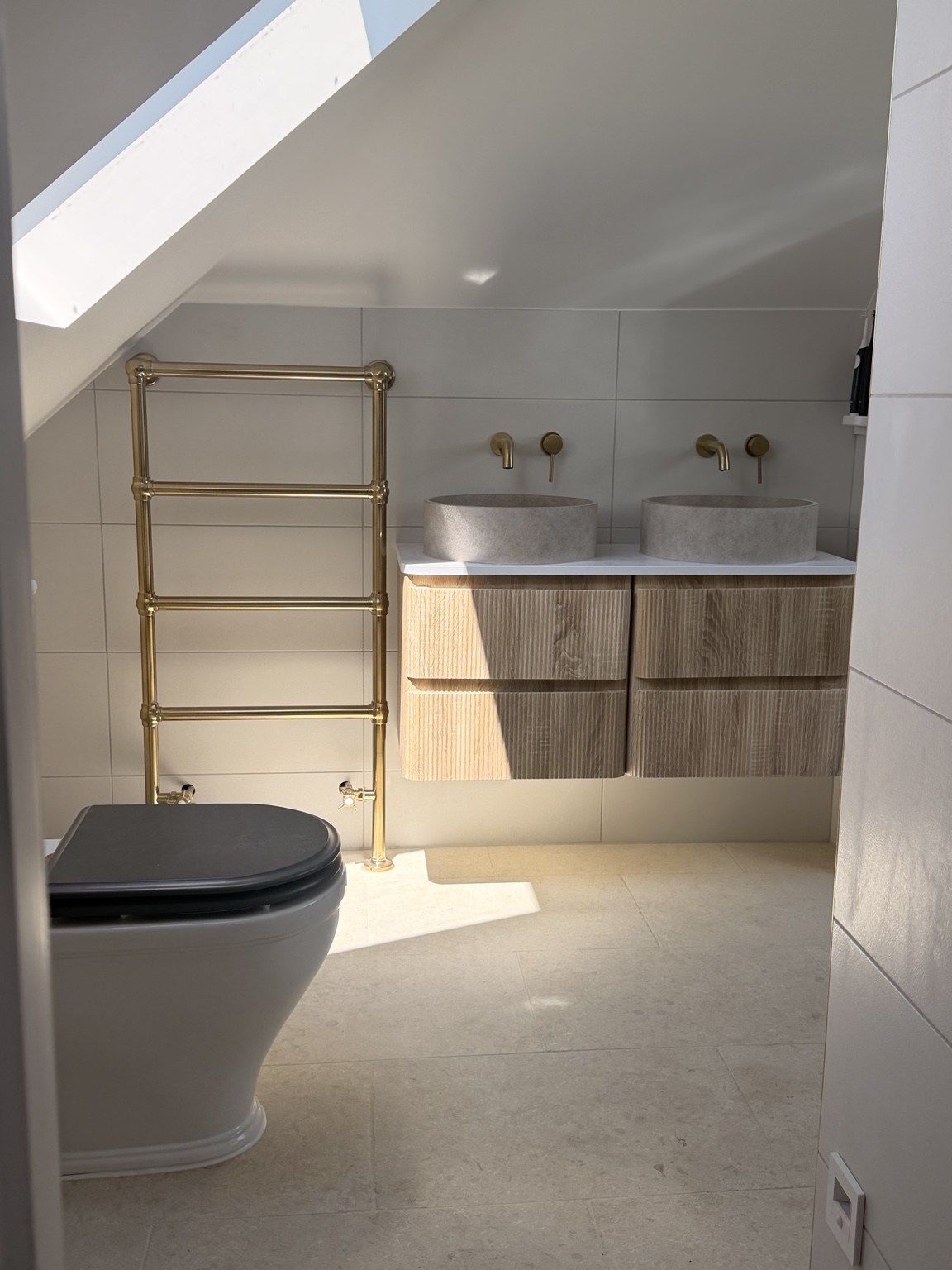 Premium bathroom plumbing completed by Heattech Contractors