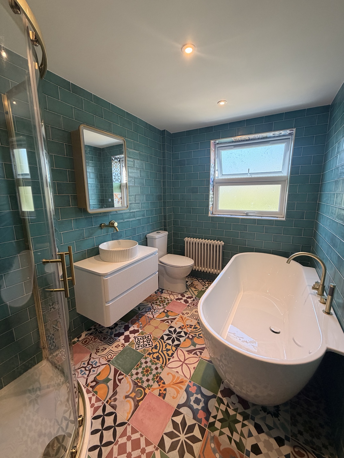 Complete residential bathroom project