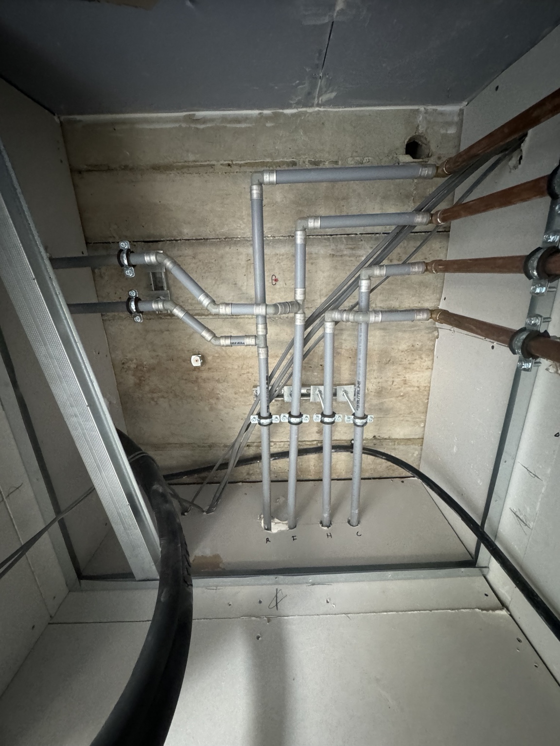 Heattech commercial distribution pipework at Victoria Road