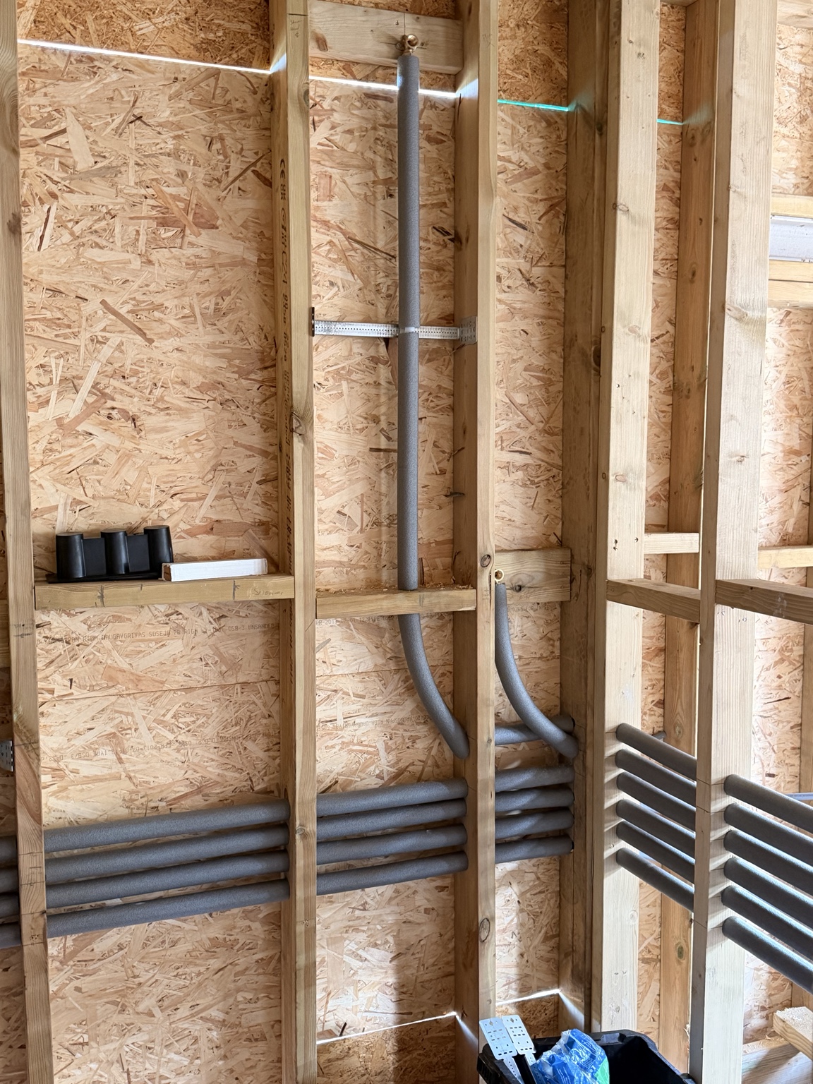Loft plumbing first fix